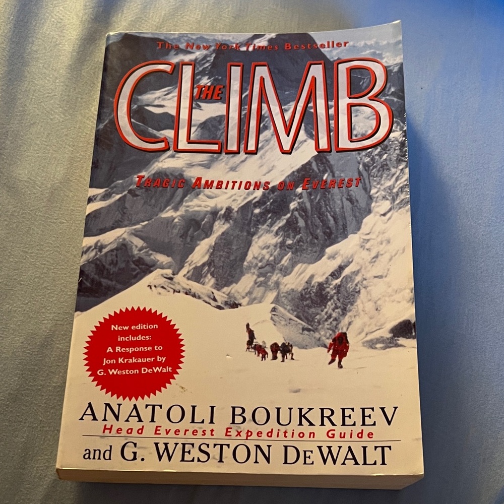 The Climb Book by Anatoli Boukreev